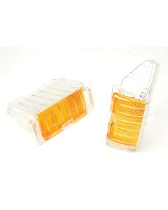 Chevelle Front Turn Signal & Parking Light Lens, 2nd Design, Clear, 1972