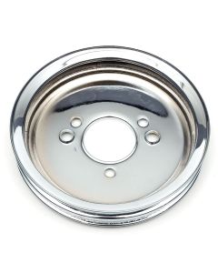 Chevelle Balancer Pulley, Chrome, Double Groove Big Block, 1965-1968