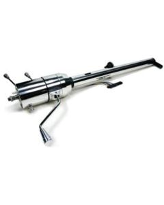 Chevelle Ididit Steering Column, Tilt, Column Shift, Brushed Aluminum, 1967-1968