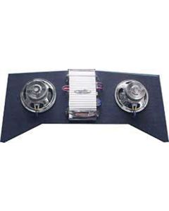 1968-1972 Chevelle Custom Auto sound Bass Speakers And Amplifier Panel, 400 Watt, Backseat Left