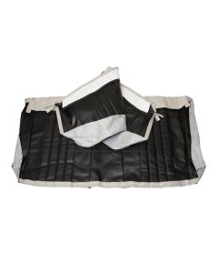 PUI Chevelle Seat Covers, Bench, Rear, Coupe, Black. 1968