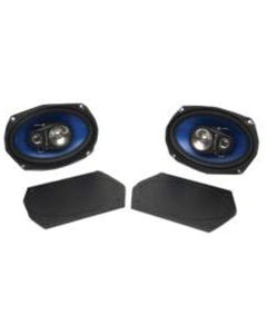 Chevelle Speakers, Rear Package Shelf, 6" x 9", 200 Watt, Custom Autosound, 1964-1972