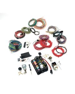 Chevelle Custom Car Wiring Harness Kit, Modular Panel, 22-Circuit, Highway 22 Plus, American Autowire, 1964-1972
