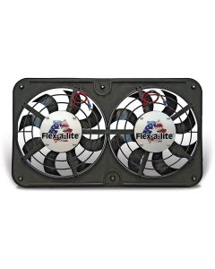 Chevelle Engine Cooling Fan, Electric, Universal, Dual, 2500 CFM, Low Profile, Flex-a-lite, 1964-1972
