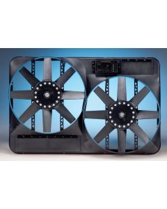 Chevelle Engine Cooling Fan Kit, Electric, Universal, Dual,4600 CFM, With Adjustable Thermostat, Flex-a-lite, 1964-1972