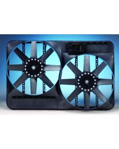 1964-1972 GM A Body  Cooling Fan, Electric, Universal, Dual, 4600 CFM, Flex-a-lite