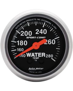 Chevelle Water Temperature Gauge, Mechanical, Sport-Comp Series, AutoMeter. 1964-1972
