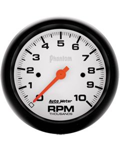 Chevelle Tachometer, In-Dash Mount, 10,000 RPM, Phantom Series, AutoMeter, 1964-1972