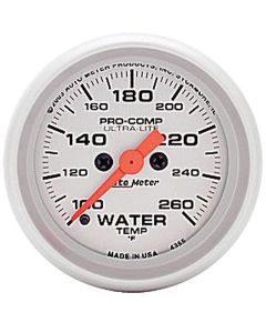 Chevelle Water Temperature Gauge, Electric, Ultra-Lite Series, AutoMeter. 1964-1972