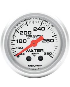 Chevelle Water Temperature Gauge, Mechanical, Ultra-Lite Series, AutoMeter. 1964-1972