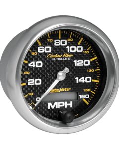 Chevelle Speedometer, Electric, 160 MPH, Carbon Fiber Series, AutoMeter, 1964-1972