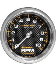 Chevelle Tachometer, In-Dash Mount, 10,000 RPM, Carbon Fiber Series, AutoMeter, 1964-1972