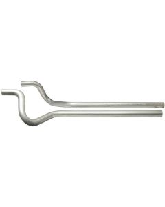 Chevelle Exhaust Tailpipes, 3", For Use With Offset/Offset Mufflers, Flowmaster, 1968-1972