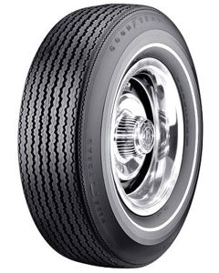 Chevelle Tire, F70/14 White Stripe, Goodyear Speedway Wide Tread Bias Ply, 1967-1968