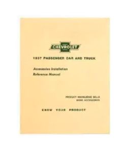 Chevy Accessory Installation Manual, 1957