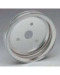 Crankshaft Pulley,Double-Groove,SB,Chrome,55-72