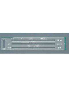 1967-1972 Chevy-GMC Truck Control Panel Lens, Heater & Air Conditioning