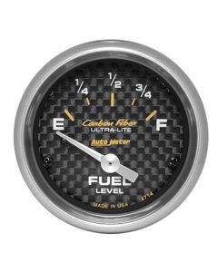 1947-1998 Chevy & GMC Truck Fuel Lever Gauge, Carbon Fiber, AutoMeter