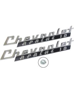  1960 Chevy Truck Front Fender Emblems Chevrolet Apache 10