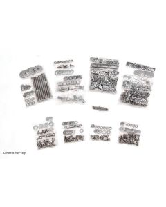 1967-1972 Chevy-GMC Truck Complete Bed Bolt Kit With Rear Bumper, Unpolished Stainless Steel-Longbed Fleetside