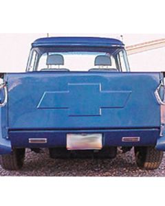 1954-87 Chevy Truck Step Side Custom Bowtie Embossed Flush Tailgate With Latch