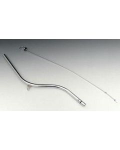 Chevy Transmission Dipstick & Tube, Turbo Hydra-Matic 350 (TH350) Automatic Transmission, Chrome, 1955-1957