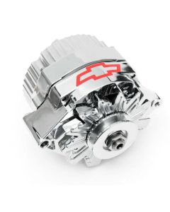Chrome Alternator,w/Bowtie,120 Amp 1-Wire,47-72