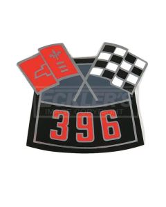  1965-1970 Chevy Truck Air Cleaner Decal, Big Block 396, Cross Flag