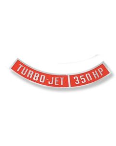 1966-70 Decal,Air Cleaner,Turbo-Jet 350 hp