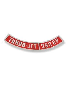 Decal,Air Cleaner,Turbo-Jet 390 hp,64-72