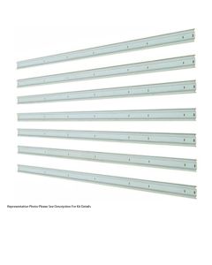 1947-1951 Chevy Truck Bed Strip Kit, Stainless Steel, Polished 8 Piece Kit, 85-7/8", Long Bed, Step Side, 1947-1951