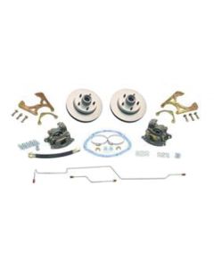 Chevy Truck Disc Brake Kit, Rear, 5 on 5" With Rear Emergency Brake Cables, 1973-1987