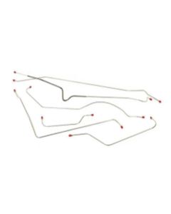 1955(1ST)-1956 Chevy-GMC Brake Line Kit, Manual Drum, Shortbed, OE Steel