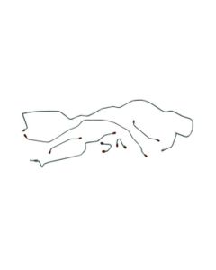 Chevy Truck Brake Line Kit, Front, Longhorn, Stainless Steel, 1970
