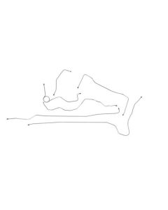 1960-63 Chevy-GMC Truck Brake Line Kit Long Bed Stainless Steel