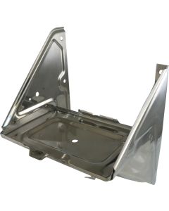 Chevy Truck Battery Tray, Stainless Steel, Polished, For Trucks Without Air Conditioning, 1967-1972