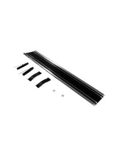 Chevy Truck Bed Molding, Black, Lower, Front, Left, Longhorn, 1969-1972