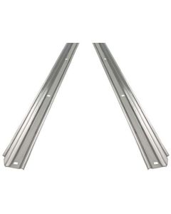 Chevy Truck Angle Strips, Unpolished Stainless, Long Bed, 1954-1955 (1st series)