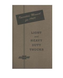 1949 Chevy Truck Owner's Manual