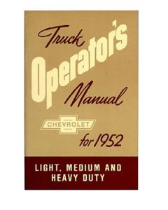 1952 Chevy Truck Owner's Manual