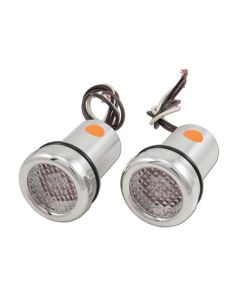 Chevy Truck Bed End Hole Cap, Stepside, With Amber Lens, 1967-1987