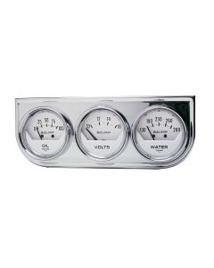 Chevy Truck Gauge Panel, Chrome, 2", Autometer