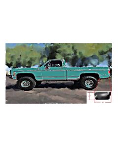 1973-87 Chevy Truck Bedside Repair Panel Short Bed Lower Rear Left