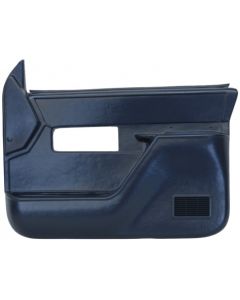 Chevy-GMC Truck Door Panels, Front, Full Size Chevy, Includes Padded Arm Rests, With Black/Gray Cloth Inserts, 1988-1994