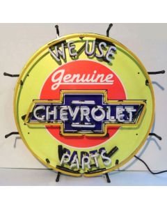 Chevy Sign, Neon, Genuine Chevy