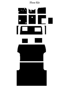 Chevy & GMC Truck Insulation, Quiet Ride, Rear Floor Kit, Panel Delivery Truck, 1947-1953