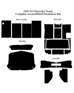 Chevy & GMC Pick-Up Insulation, Quiet Ride, Complete Kit, 1947-1953