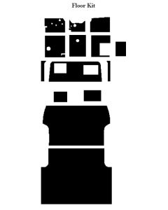 Chevy & GMC Truck Insulation, Quiet Ride, Floor Kit, Panel Delivery Truck, 1947-1953