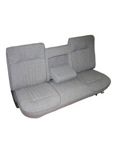 Chevy & GMC Truck Seat Cover, Bench, Extended Cab, Front and Rear, Two-Tone, Velour, With Center Arm Rest, 1988-1995
