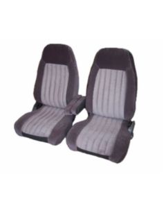 Chevy & GMC Truck Seat Cover, Front Bucket, Rear Bench, Extended Cab, Velour, Two-Tone, 1988-1995